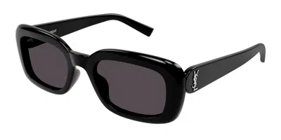 Saint Laurent Sl M130/f Asian Fit 001 Men's Sunglasses Black Size 53