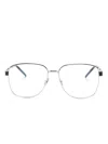 Saint Laurent Sl M134 Square-frame Glasses In Silver