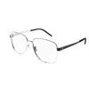 Saint Laurent Sl M134002-silver-silver-transparent In Black