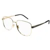 Saint Laurent Sl M134003 Gold Gold Transparent In 003 Gold Gold Transparent