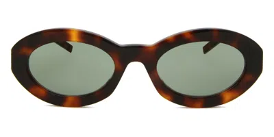 Saint Laurent Sl M136 002 Women's Sunglasses Tortoiseshell Size 52 In Brown