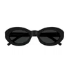 Saint Laurent Sl M136 Linea Classic 001 Black Sunglasses In Black