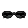 Saint Laurent Sl M136 Linea Classic 001 Black Sunglasses In Black