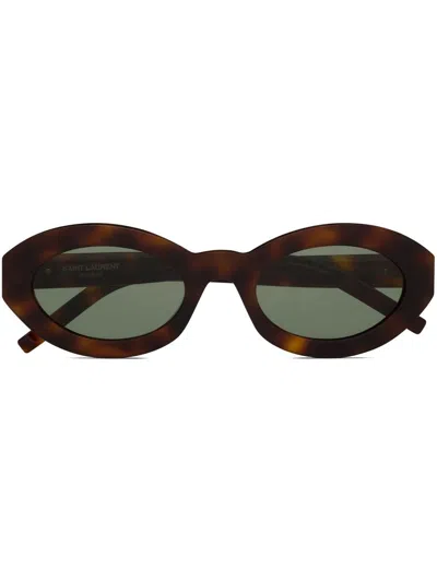 SAINT LAURENT SAINT LAURENT SL M136 OVAL-FRAME SUNGLASSES