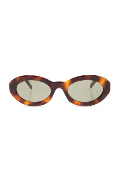 Saint Laurent Sl M136 Sunglasses In Marrone
