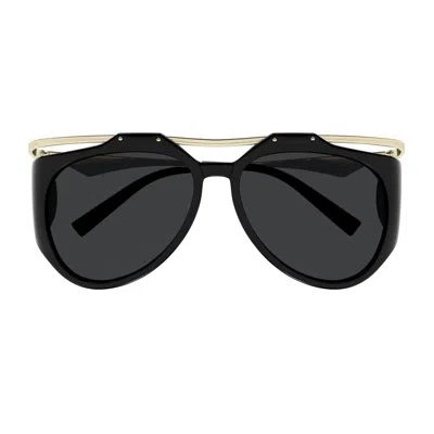 Saint Laurent Sl M137/f Amelia Linea Monogram Sunglasses In Black