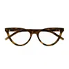 Saint Laurent Sl M138 Linea Monogram 003 Havana Chiaro Glasses In Black