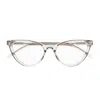 Saint Laurent Sl M138 Linea Monogram 004 Beige Trasparent Gloves In Trasparente