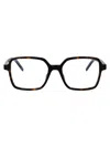 Saint Laurent Havana-havana-transparent Acetate Glasses In Transparent