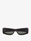 Saint Laurent Cassandre Rectangular Sunglasses In Brown