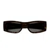 Saint Laurent Sl M140 Linea Monogram 003 Havana Grey Sunglasses In Brown