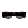 Saint Laurent Sl M140 Linea Monogram Sunglasses In Brown