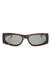 Saint Laurent Sl M140 Sunglasses In Brown
