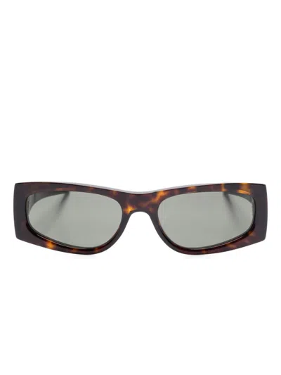 Saint Laurent Sl M140 Sunglasses In Brown