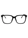 Saint Laurent Black-black-transparent Recycled Acetate Glasses In Multi