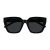 Saint Laurent Sl M143 Linea Monogram 001 Black Black Sunglasses In Nero