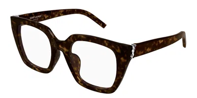 Saint Laurent Sl M143 Opt 002 Occhiali Da Vista Tartarugatishell Per Donna (solo Montatura) In Brown