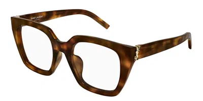 Saint Laurent Sl M143 Opt 003 Occhiali Da Vista Tartarugatishell Per Donna (solo Montatura) In Neutral