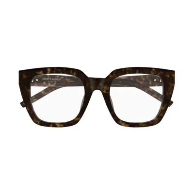 Saint Laurent Sl M143 Opt002-havana-havana-transparent In Multi