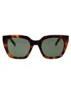 Saint Laurent Sl M143 Sunglasses In Havana-havana-green