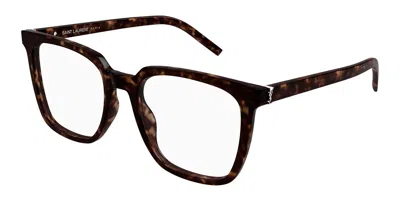 Saint Laurent Sl M146 Opt 002 Women's Glasses Tortoiseshell Size 54 - Free Lenses - Blue Light Block Available In Brown