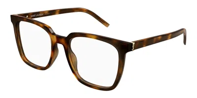 Saint Laurent Sl M146 Opt 003 Women's Glasses Tortoiseshell Size 54 - Free Lenses - Blue Light Block Available In Brown