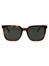 Saint Laurent Havana-havana-grey Recycled Acetate Sunglasses In Brown