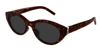Saint Laurent Sl M148 002 Women's Sunglasses Tortoiseshell Size 54 In Brown