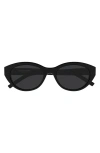 Saint Laurent Sl M148 Recycled Acetate Round Sunglasses In Black