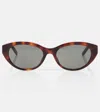 Saint Laurent Sl M148 Cat-eye Sunglasses In Brown