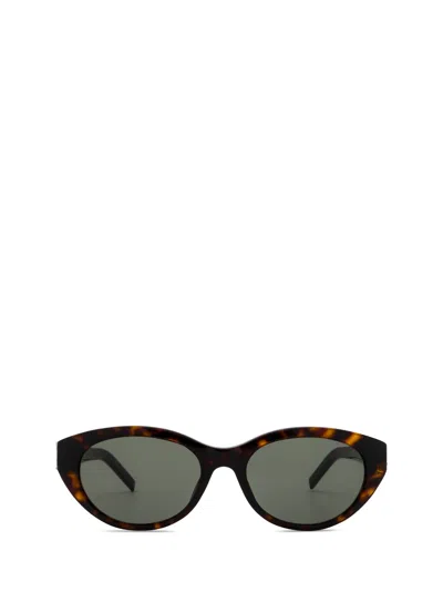 Saint Laurent Sl M148 Havana Sunglasses In 002