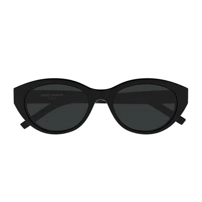 Saint Laurent Sl M148 Linea Monogram 001 Black Sunglasses