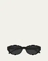 Saint Laurent Sl M148 Recycled Acetate Round Sunglasses In Black