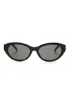 Saint Laurent Sl M148 Sunglasses In Brown
