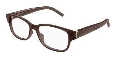 Saint Laurent Sl M149 009 Men's Glasses Brown Size 52 - Free Lenses - Blue Light Block Available