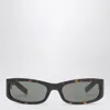 Saint Laurent Cassandre Rectangular Sunglasses In Brown
