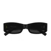 Saint Laurent Ysl 55mm Rectangular Acetate Sunglasses In Black