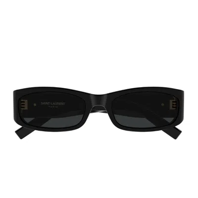 Saint Laurent Sl M152 Linea Monogram Sunglasses In Black