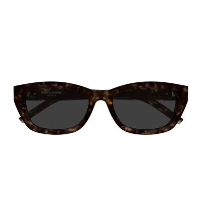 SAINT LAURENT SAINT LAURENT SL M153 LINEA MONOGRAM 002 HAVANA GREY SUNGLASSES