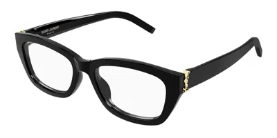 Saint Laurent Sl M153 Opt 001 Occhiali Da Vista Neri Per Donna (solo Montatura) In Burgundy