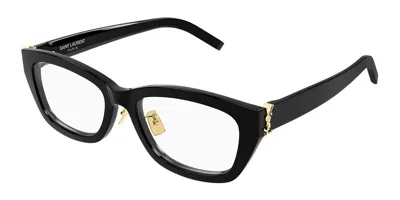 Saint Laurent Sl M153/j Opt Vestibilità Orientale 001 Occhiali Da Vista Neri Per Donna (solo Montatura) In Neutral
