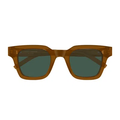 Saint Laurent Sl M157 Linea Monogram 005 Brown Green Sunglasses