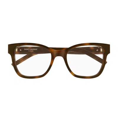 Saint Laurent Sl M158 Linea Monogram 009 Havana Glasses In Pink