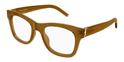 Saint Laurent Sl M159 005 Women's Glasses Brown Size 52 - Free Lenses - Blue Light Block Available