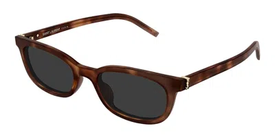 Saint Laurent Sl M160 003 Women's Sunglasses Tortoiseshell Size 53 - Free Rx Lenses  - Free Rx Lenses In Brown