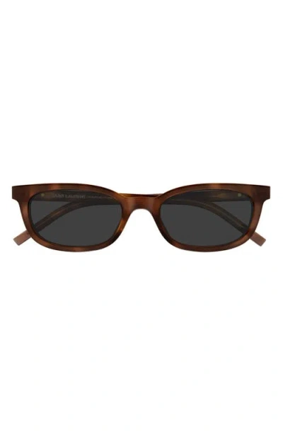 Saint Laurent Sl M160 53mm Polarized Cat Eye Sunglasses In Brown
