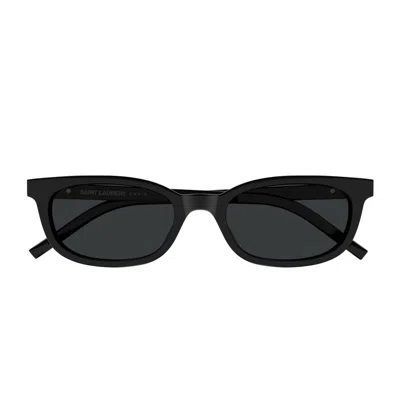 Saint Laurent Sl M160 Linea Monogram 001 Black Sunglasses
