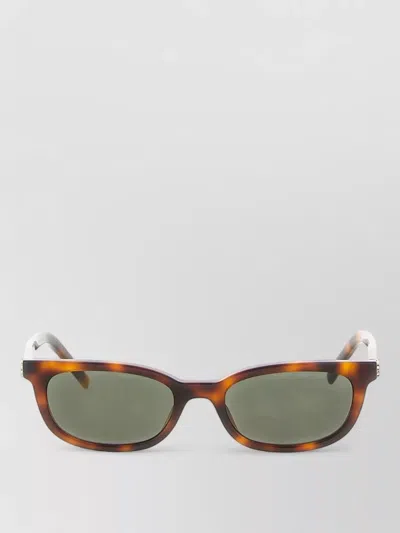 Saint Laurent Sl M160 Rectangular Dark Lens Sunglasses In Orange
