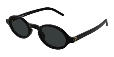 Saint Laurent Sl M161 001 Men's Sunglasses Black Size 48 - Free Rx Lenses  - Free Rx Lenses