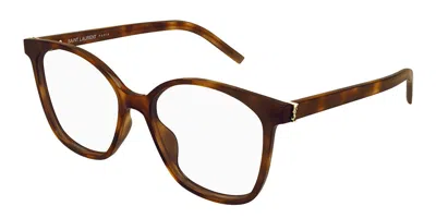 Saint Laurent Sl M162 003 Women's Glasses Tortoiseshell Size 55 - Free Lenses - Blue Light Block Available In Multi